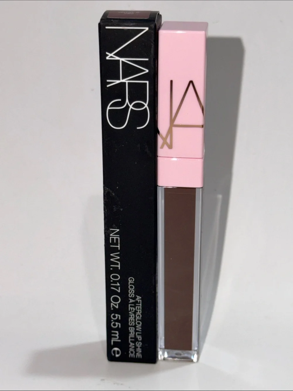 NARS AFTERGLOW LIP SHINE GLOSS in WHAT IF #280 (Rich Chocolate) F/S 0.17 Oz NIB!
